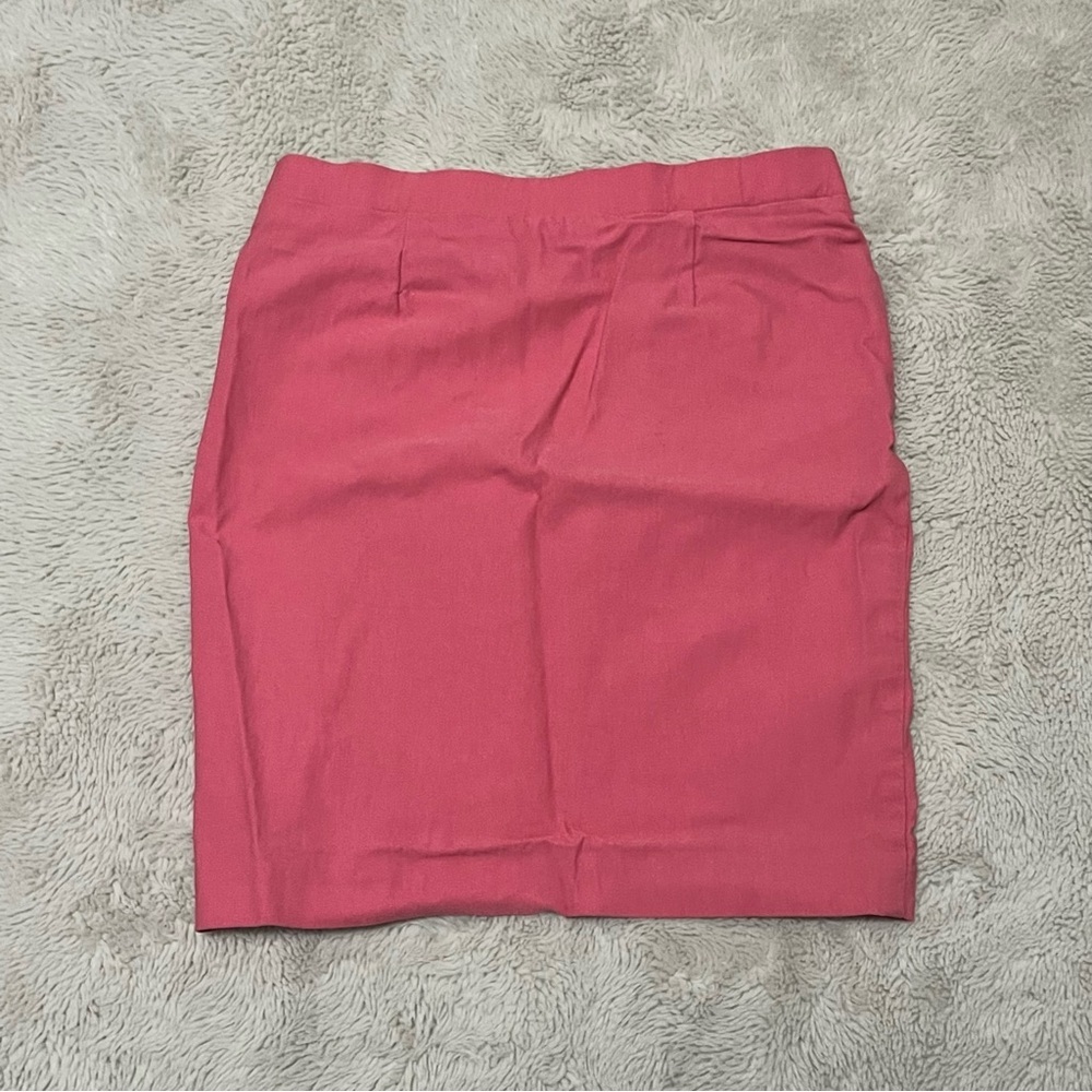 Pink Double-Button Ruched Mini Skirt - Picture 3 of 5